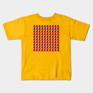 Retro Gradient Paisley Pattern Kids T-Shirt